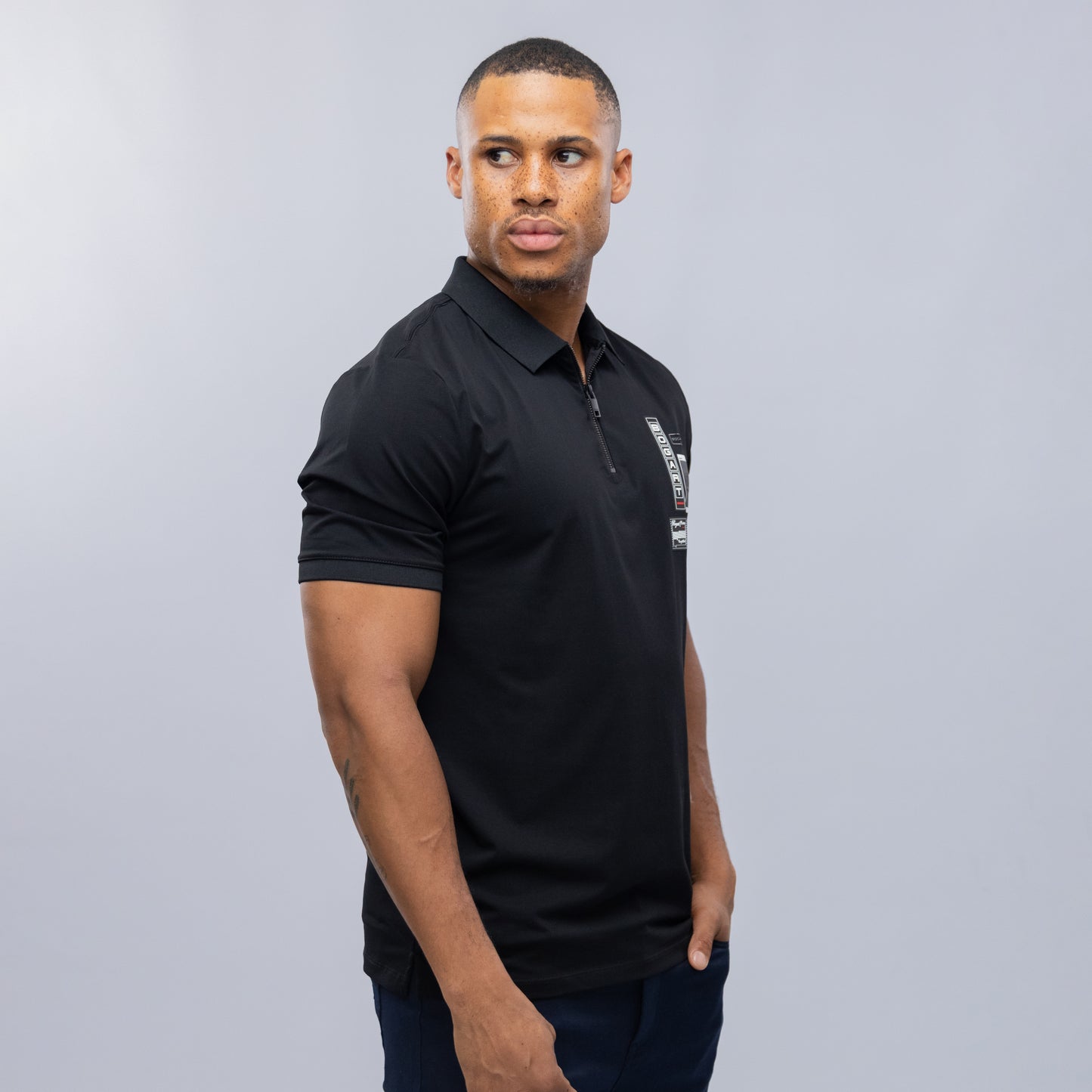Bogart Technical Zip Polo