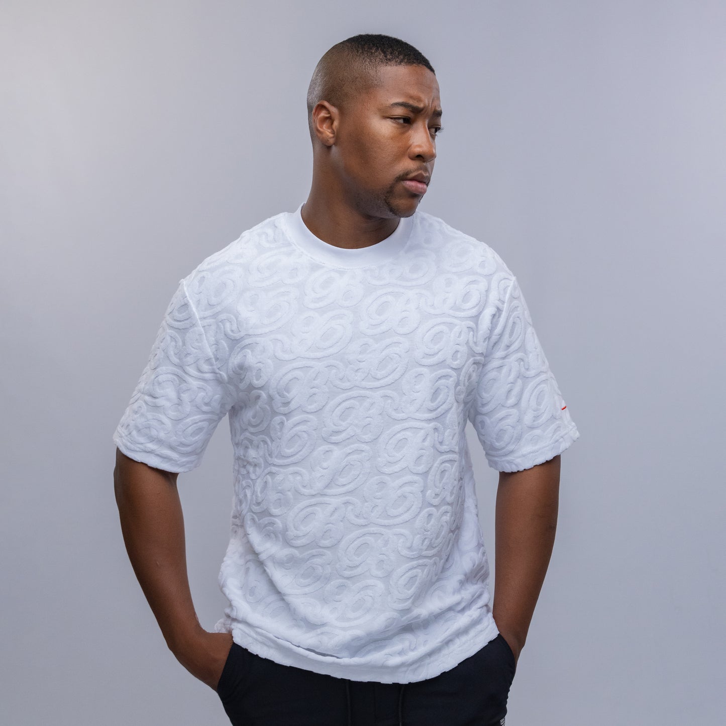 Bogart Script Emboss Oversized Tee