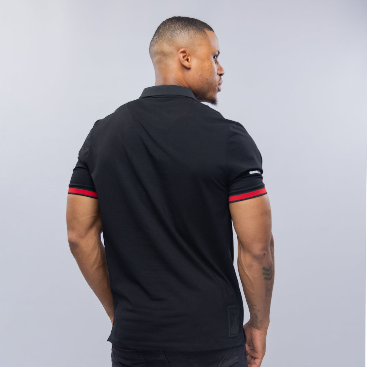 Bogart Heritage Stripe Cuff Polo
