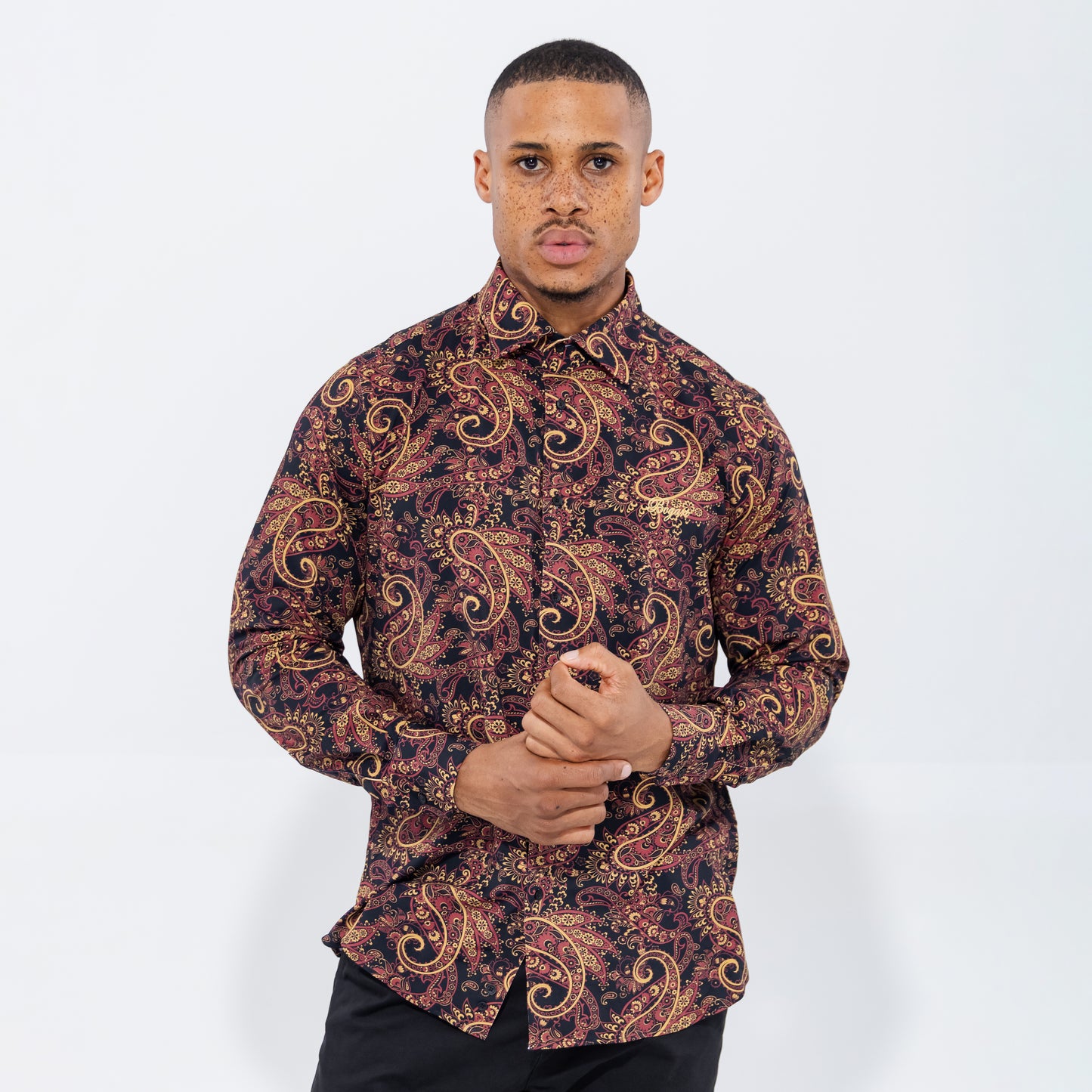 Bogart Crimson Baroque Shirt
