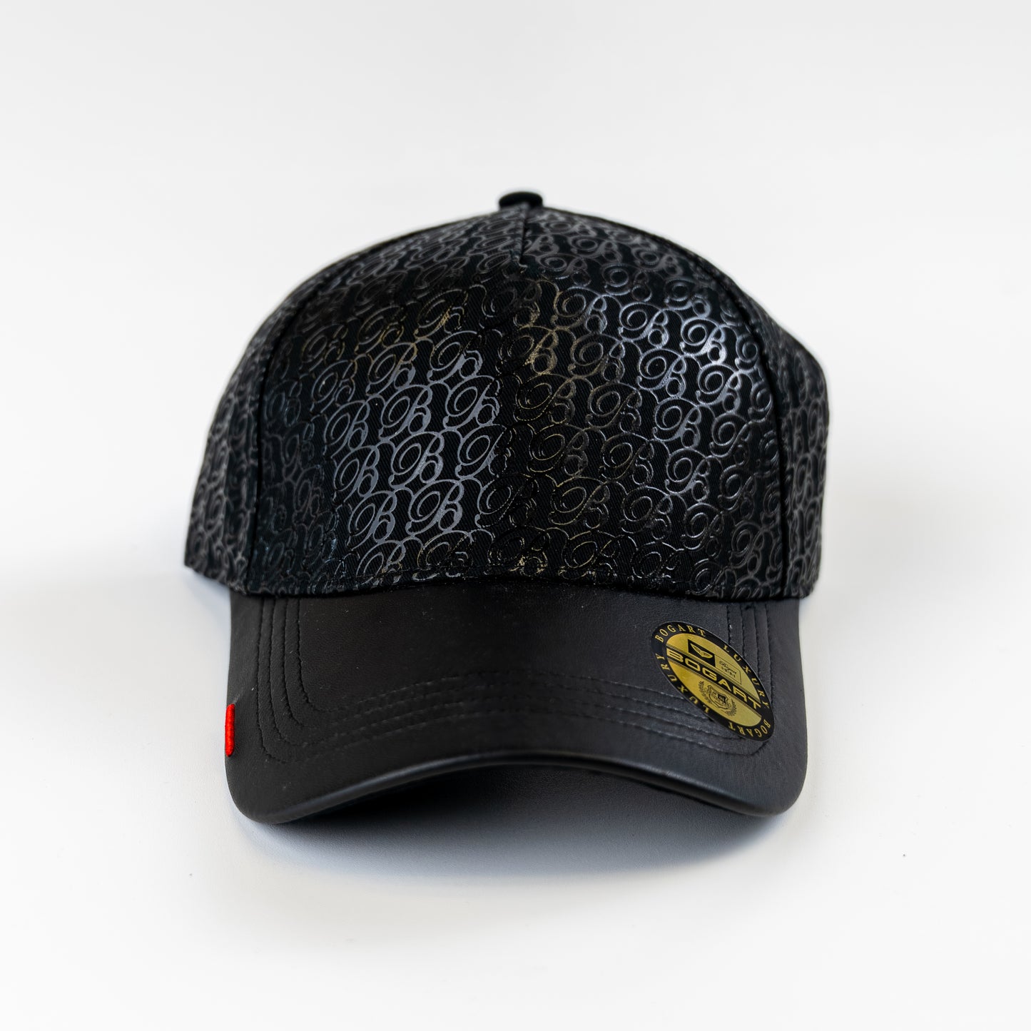 Bogart Monogram Leather-Brim Cap