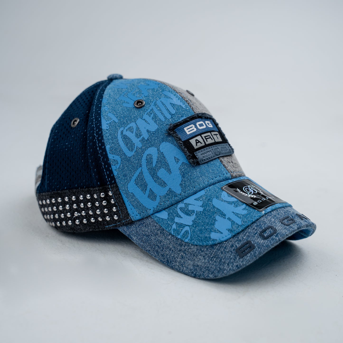 Bogart Denim Graffiti Patchwork Cap
