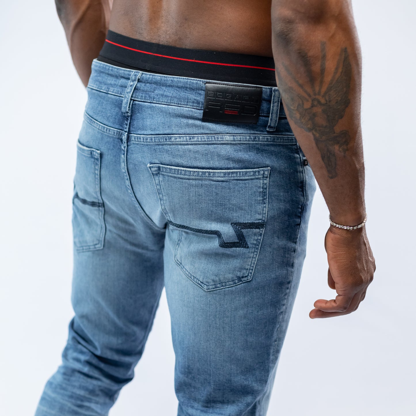 Bogart Red Collection Distressed Jean - Bogart Man