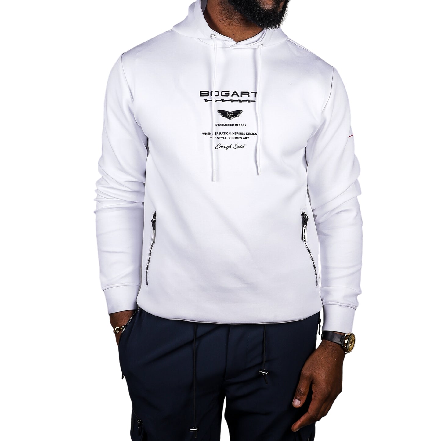 Bogart Man Black and White Collection Hoodie