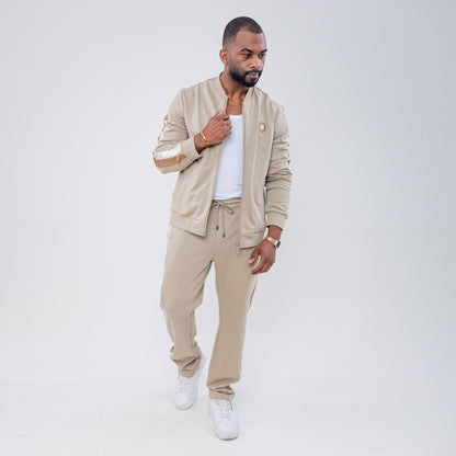 Bogart Gold Stripe Crest Tracksuit