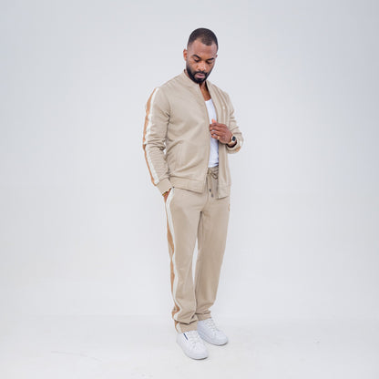 Bogart Gold Stripe Crest Tracksuit