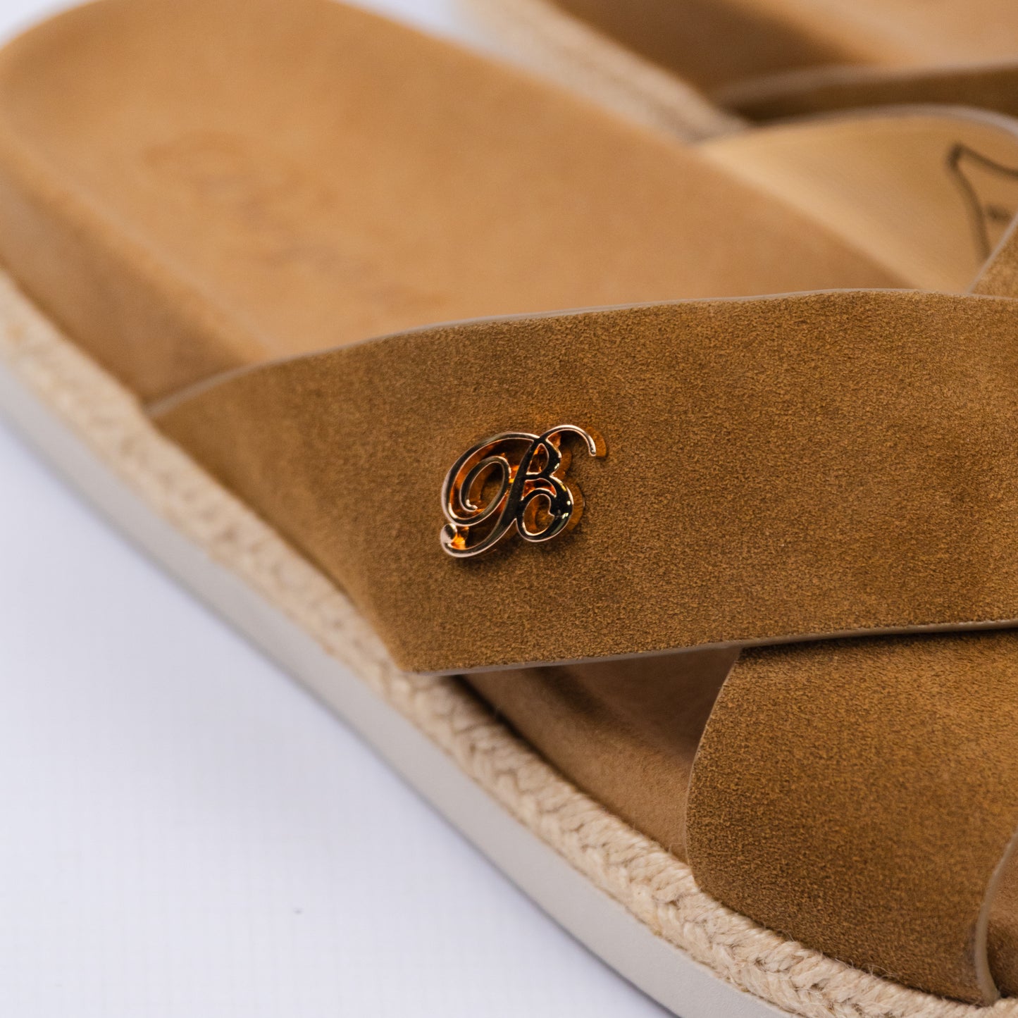 Bogart Cross Strap Suede Sandals