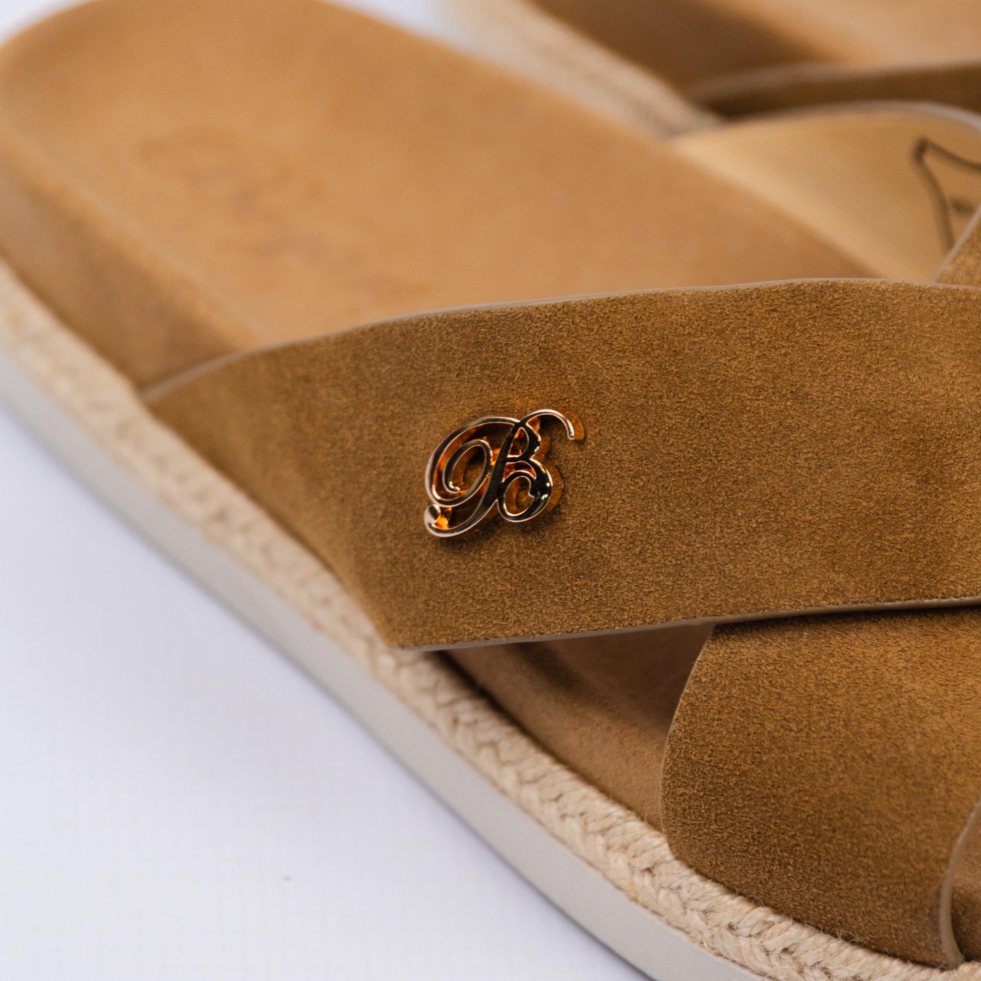 Bogart Cross Strap Suede Sandals