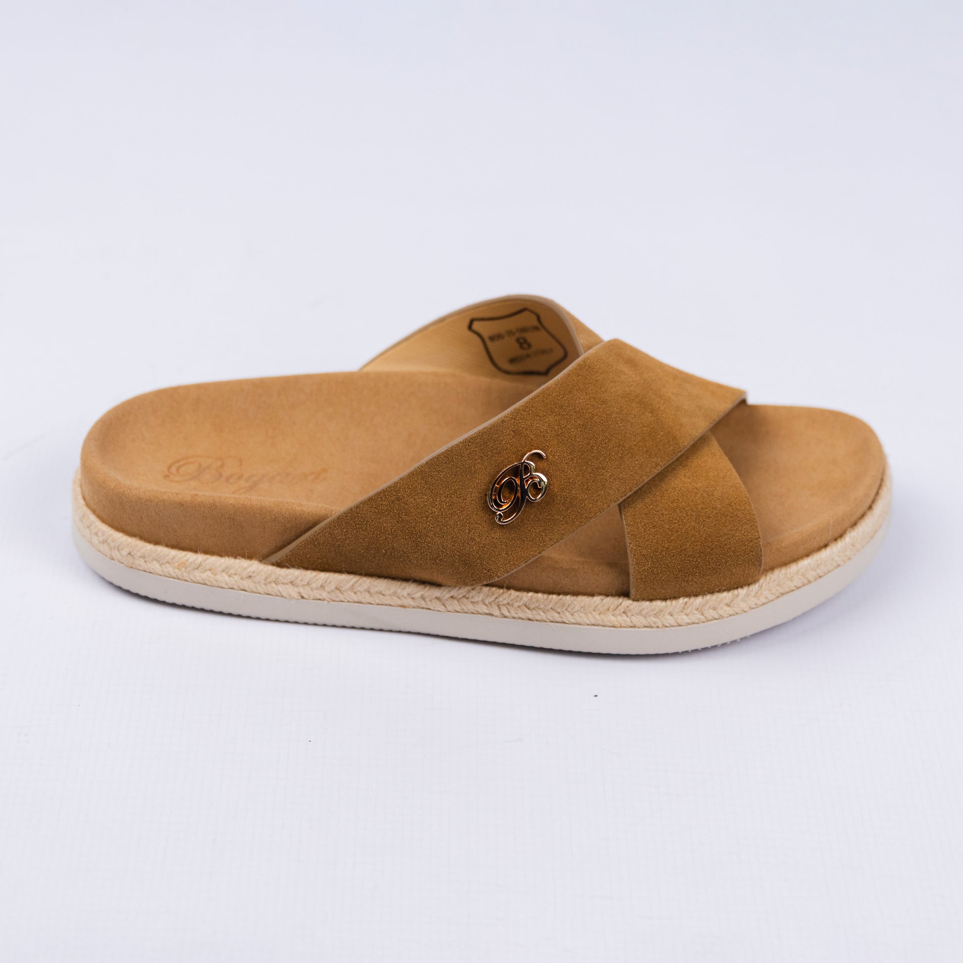 Bogart Cross Strap Suede Sandals