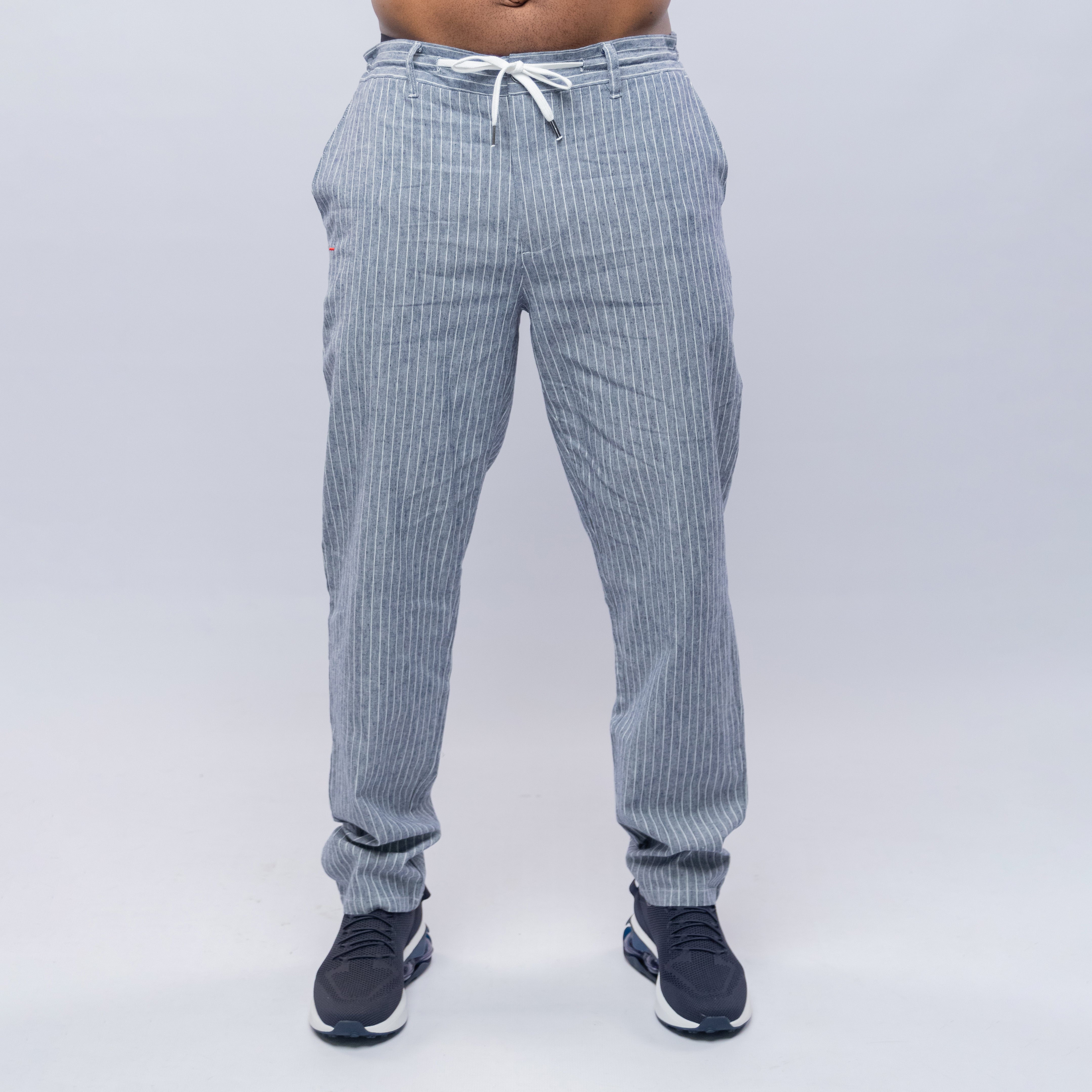 Bogart Premium Collection Pinstripe Drawstring Trousers | Bogart Man