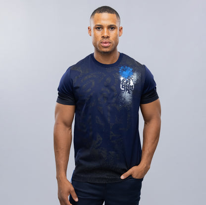 Bogart Distressed Script Statement Tee