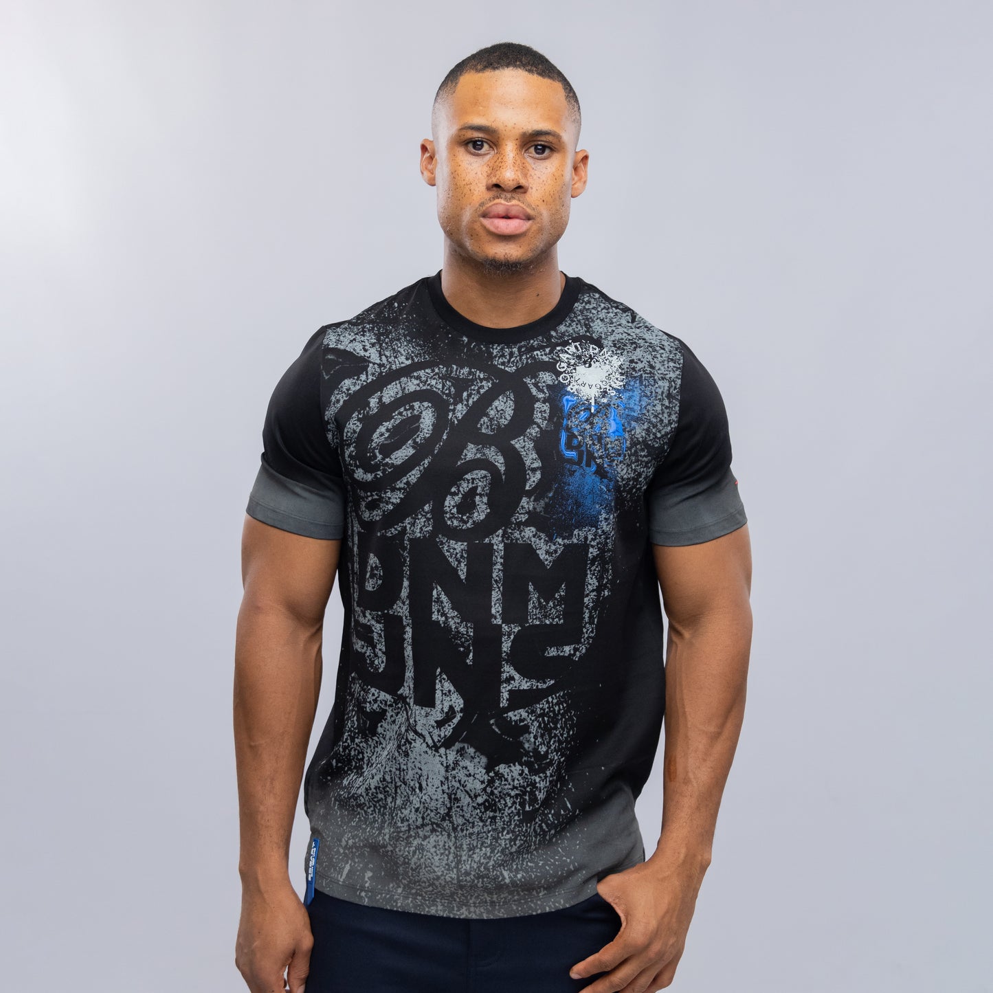 Bogart Distressed Script Statement Tee