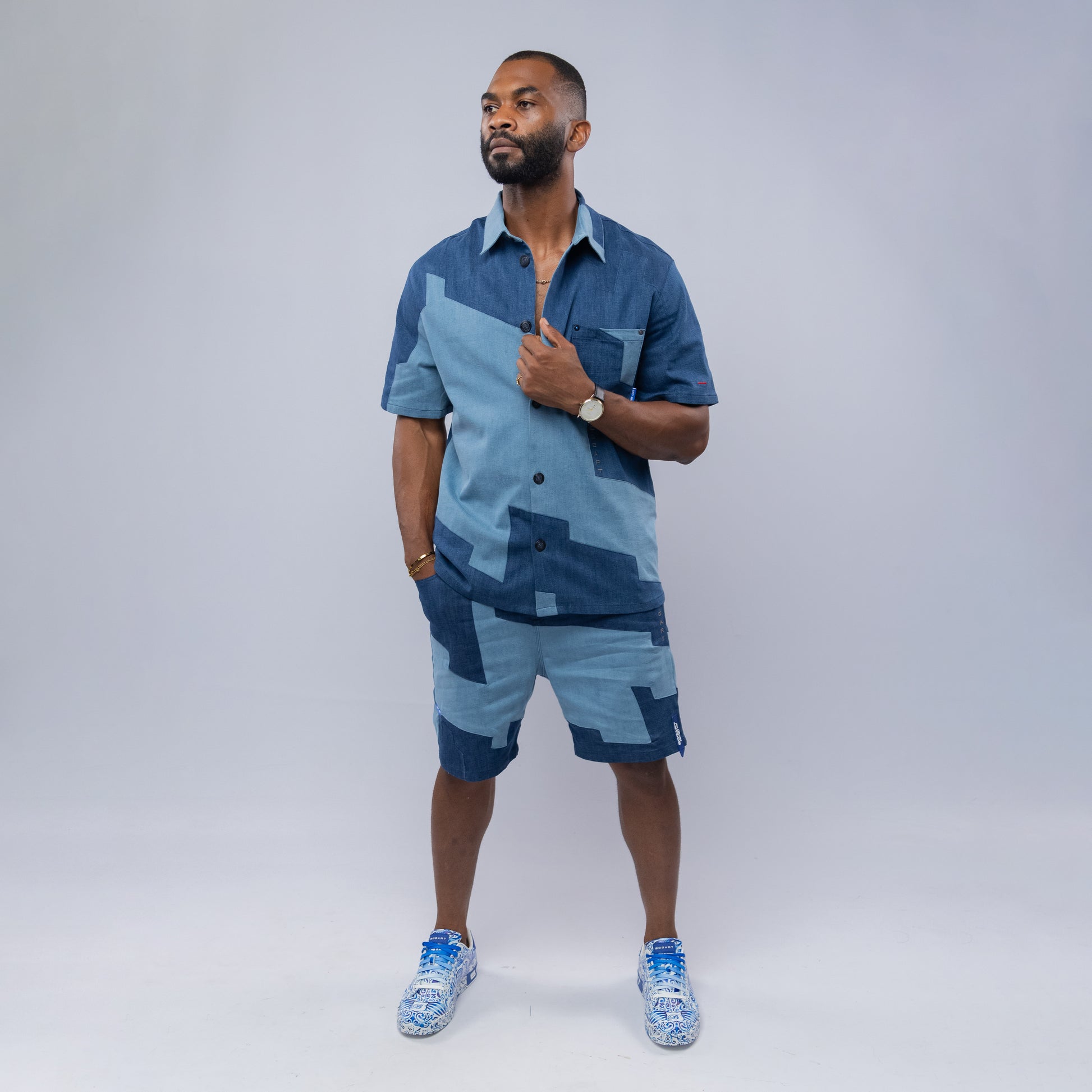 Bogart Patchwork Denim Set