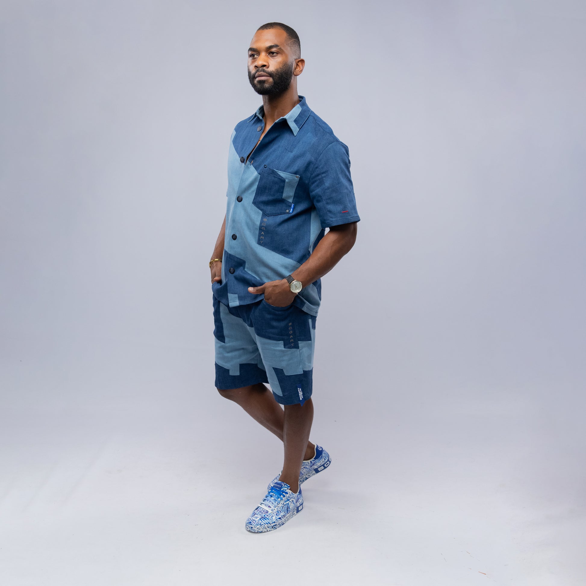 Bogart Patchwork Denim Set