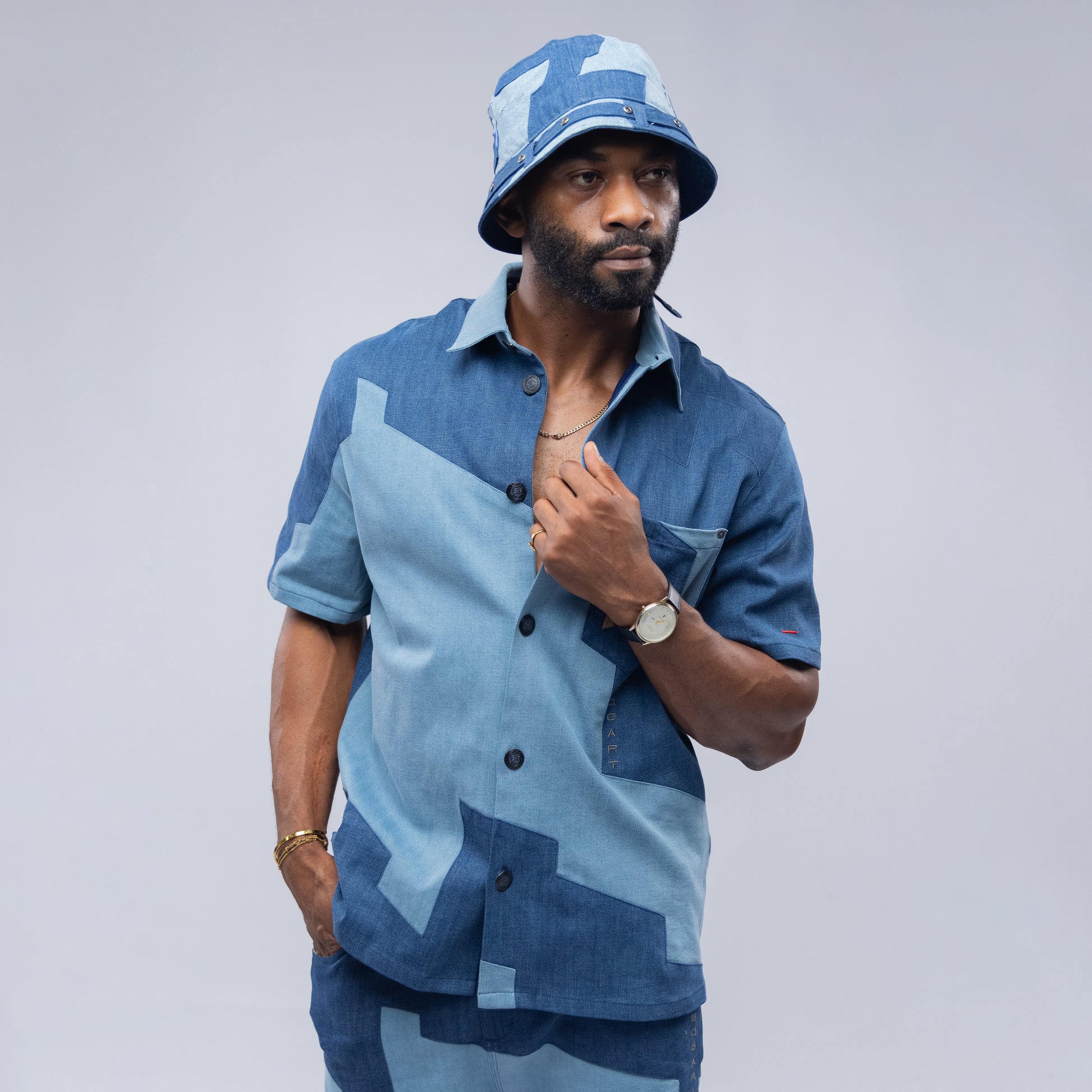 Bogart Patchwork Denim Set
