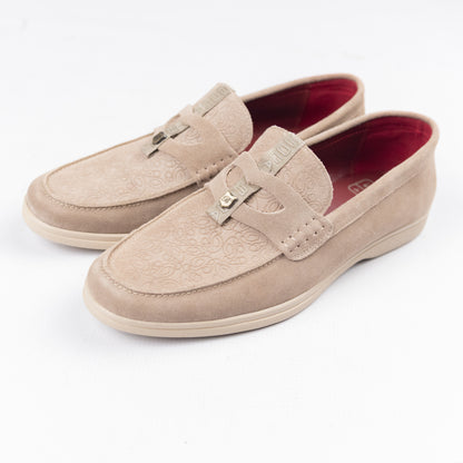 Bogart Embossed Suede Loafers