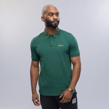 Bogart Luxe Pattern Collar Polo