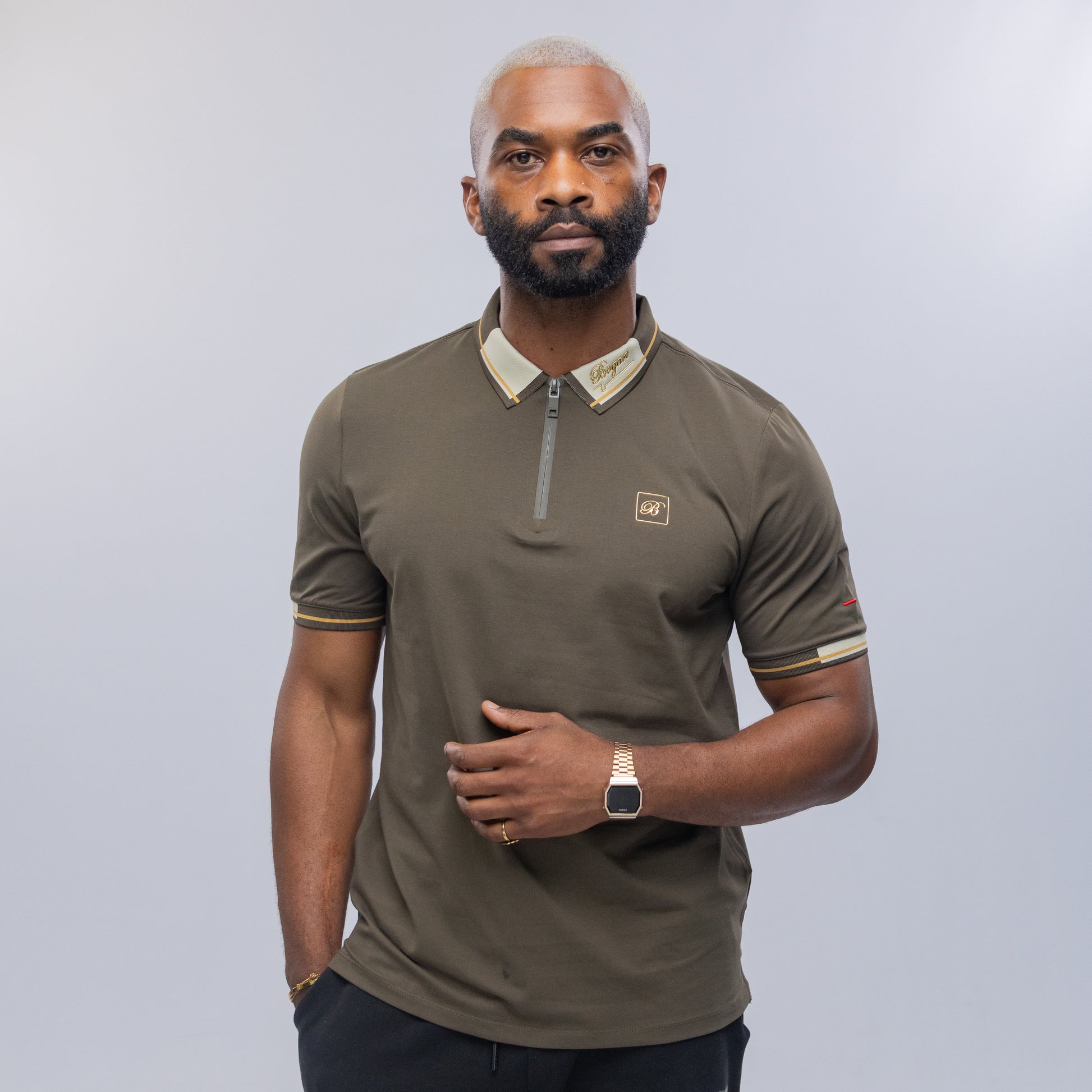 Bogart Distinguished Contrast Polo