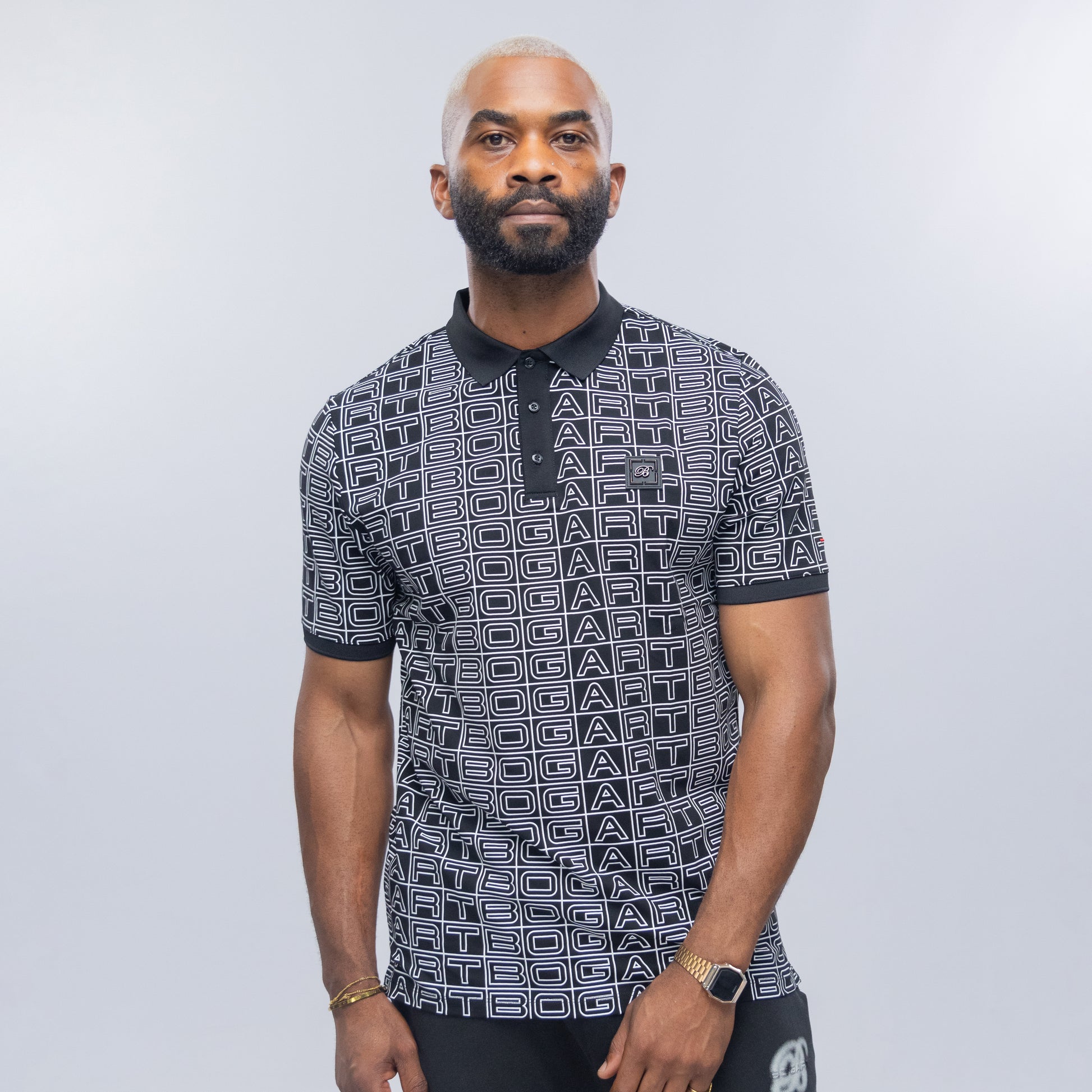 Bogart Typography All-Over Polo