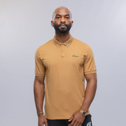 Bogart Luxe Pattern Collar Polo
