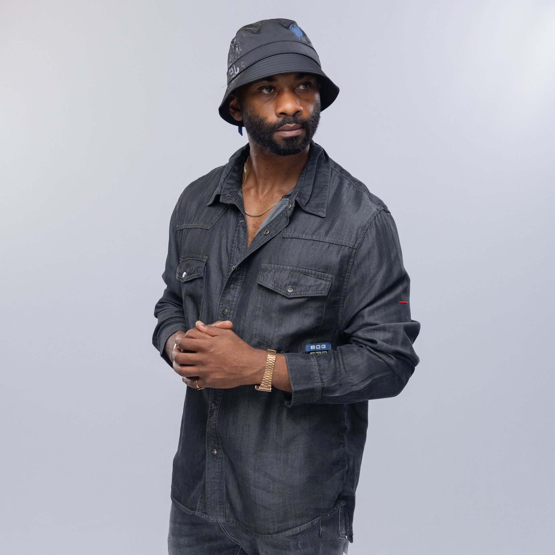 Bogart Heritage Crest Denim Shirt