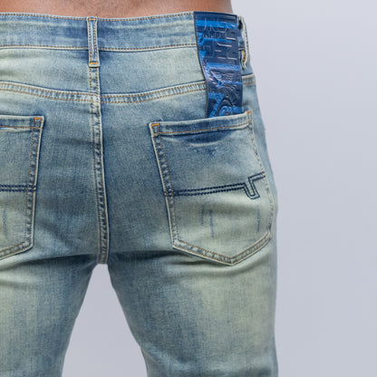 Bogart Vintage Wash Embroidered Denim