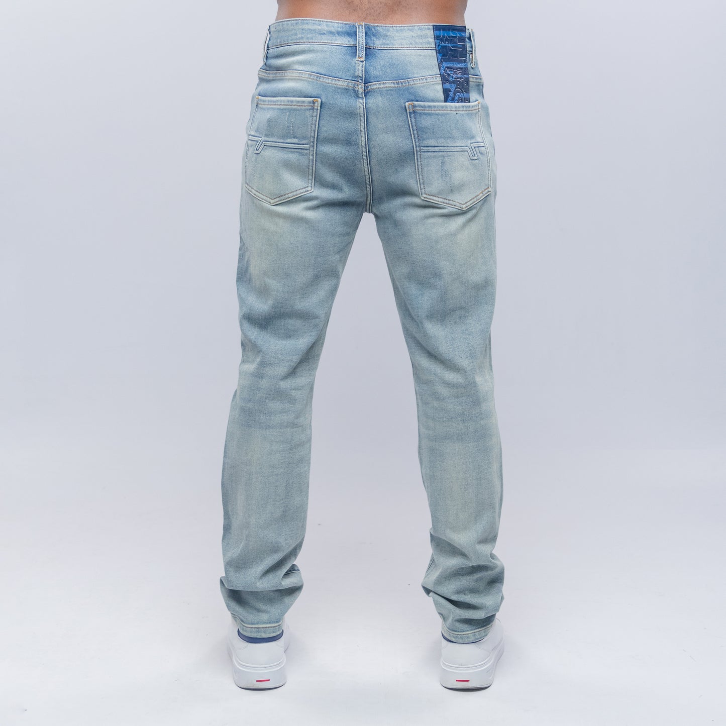 Bogart Script Print Vintage Denim
