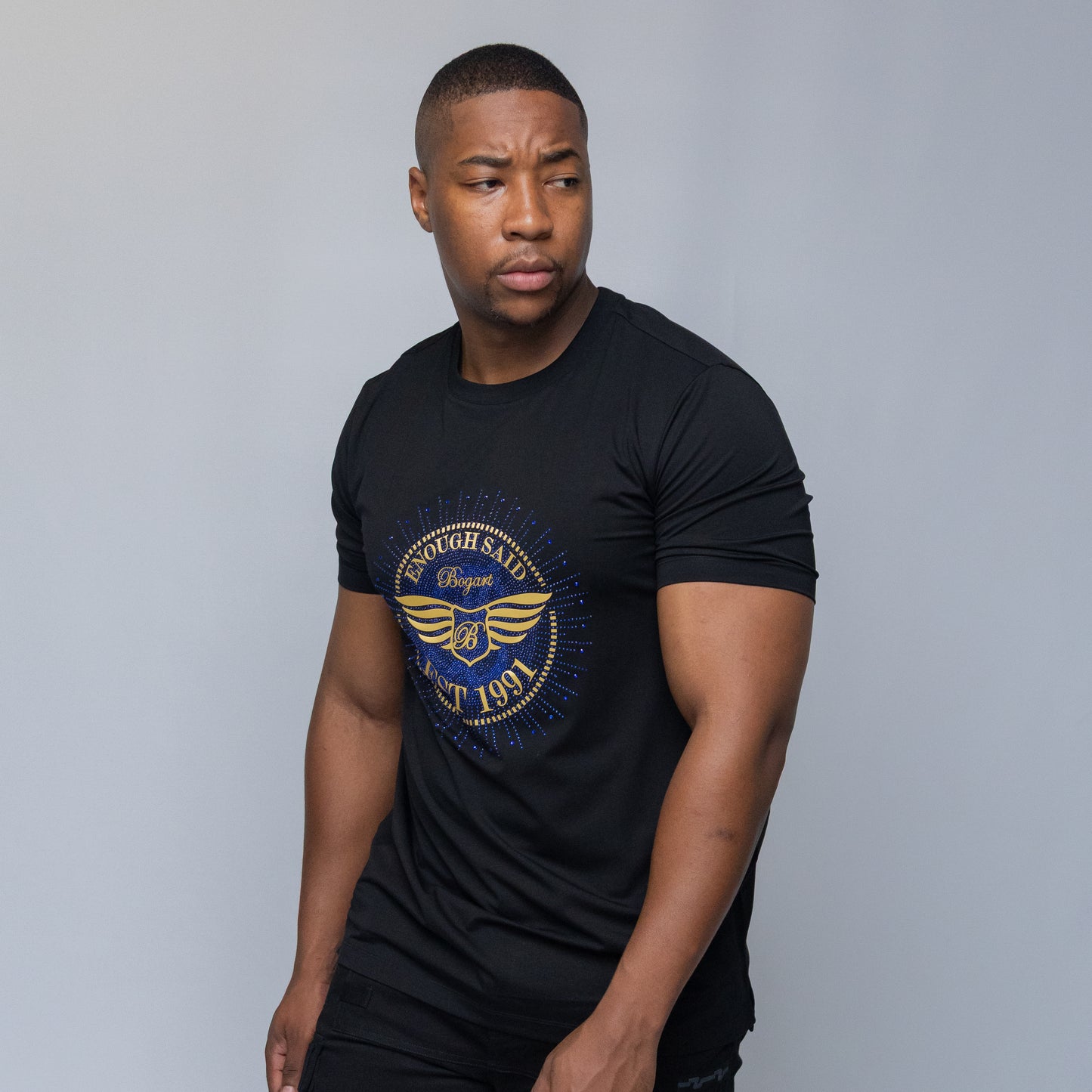 Bogart 'Enough Said' Est. 1991 Emblem Tee