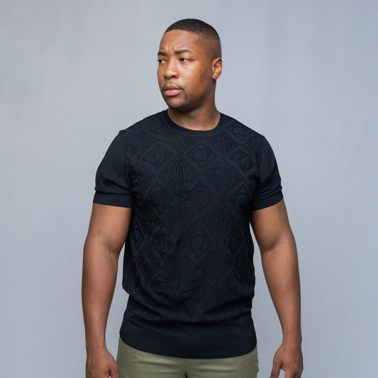 Bogart Monogram Jacquard Knit Tee