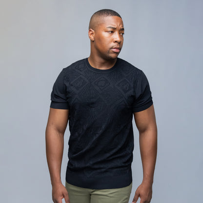 Bogart Monogram Jacquard Knit Tee