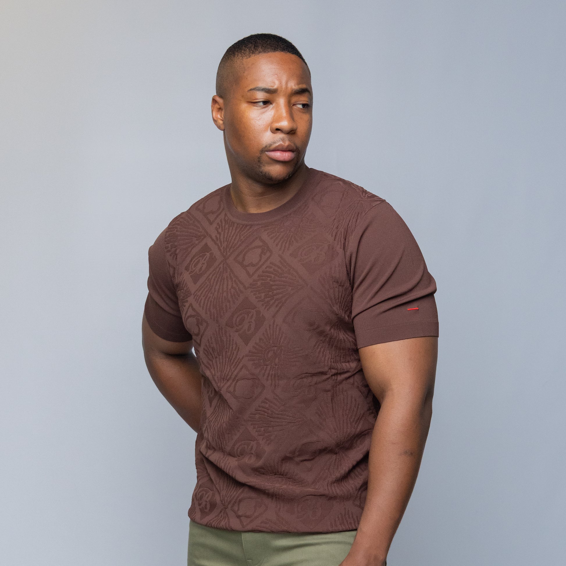 Bogart Monogram Jacquard Knit Tee