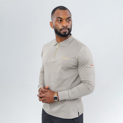 Bogart Gold Zip Long Sleeve Golfer