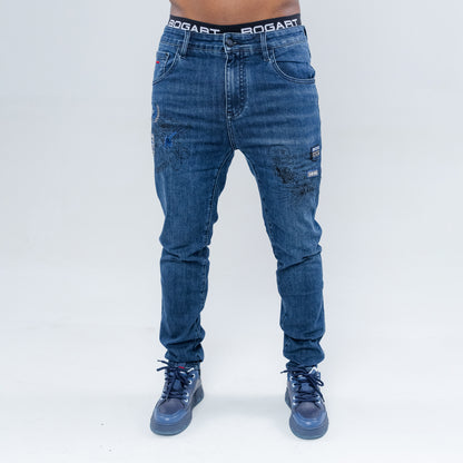 Bogart Vintage Wash Embroidered Denim