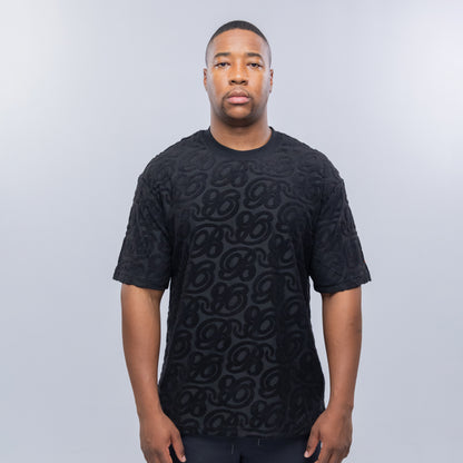 Bogart Script Emboss Oversized Tee