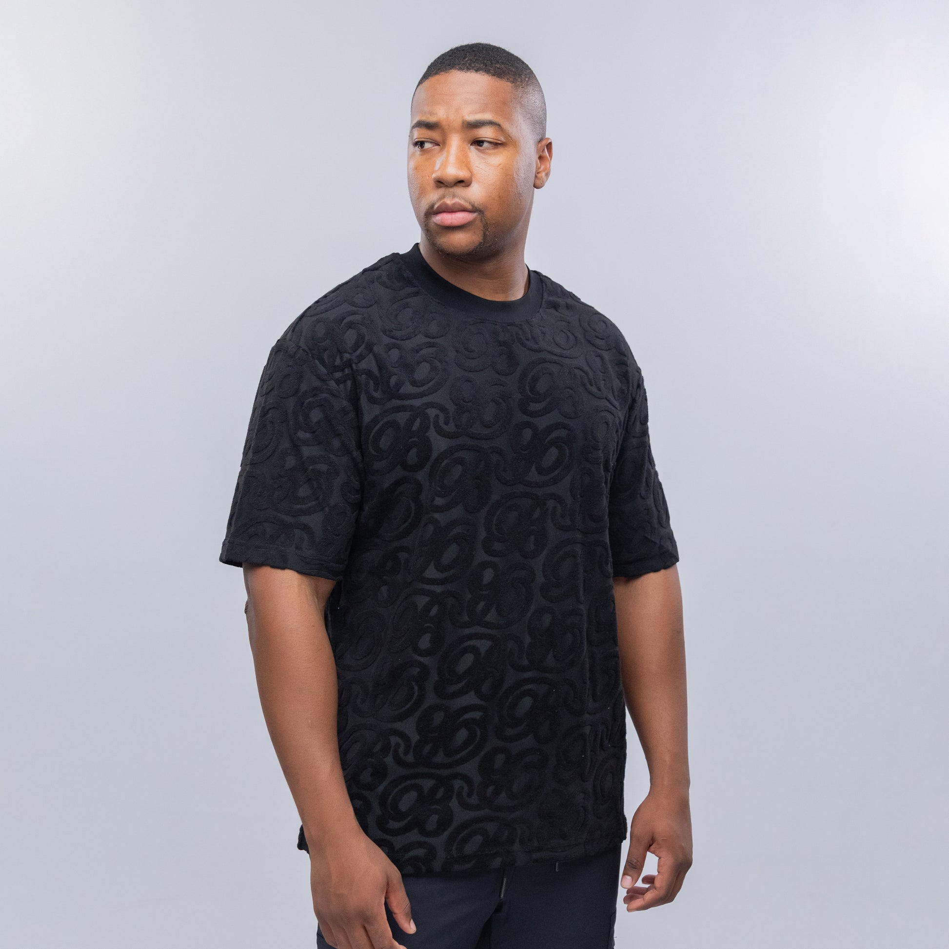 Bogart Script Emboss Oversized Tee