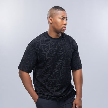 Bogart Script Emboss Oversized Tee