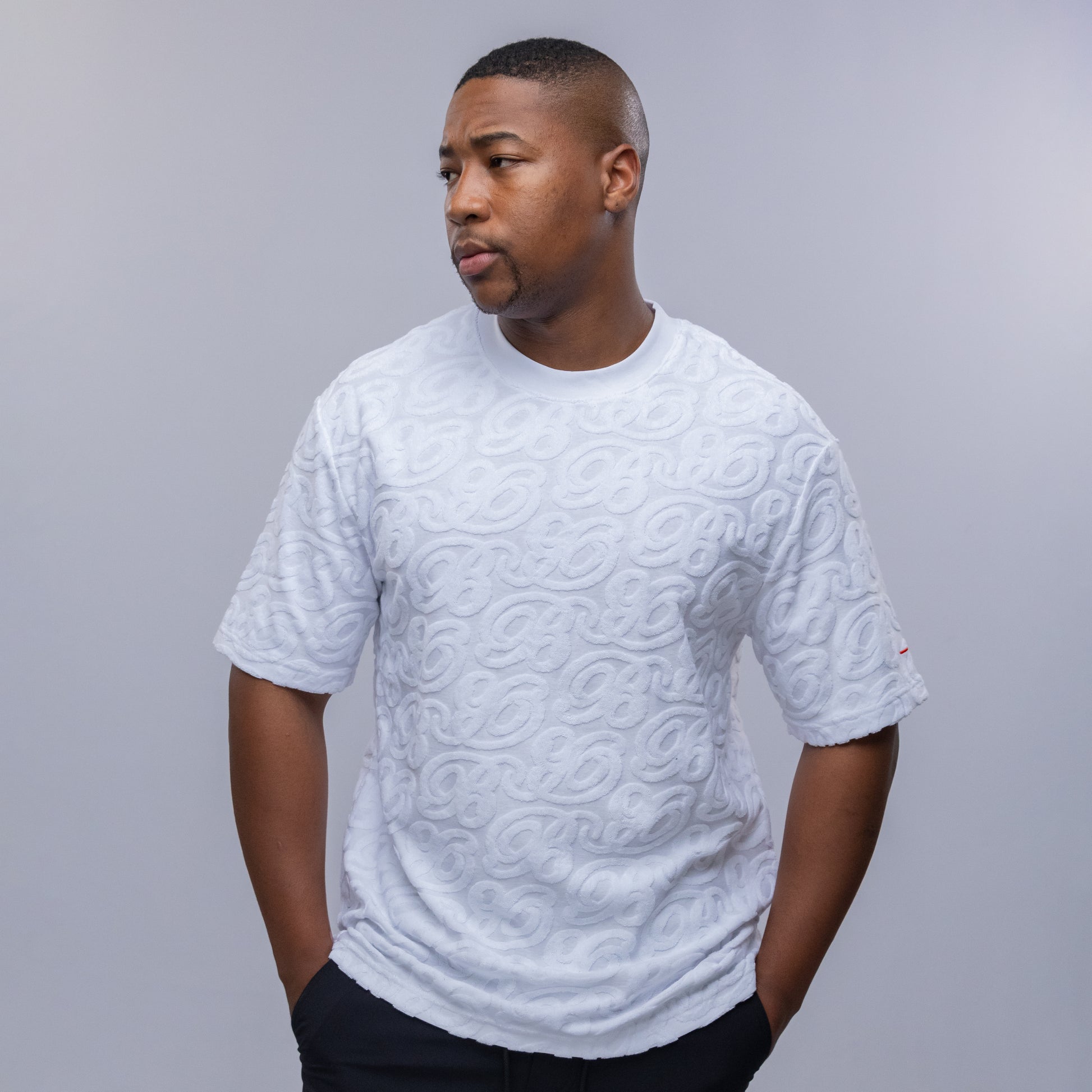 Bogart Script Emboss Oversized Tee