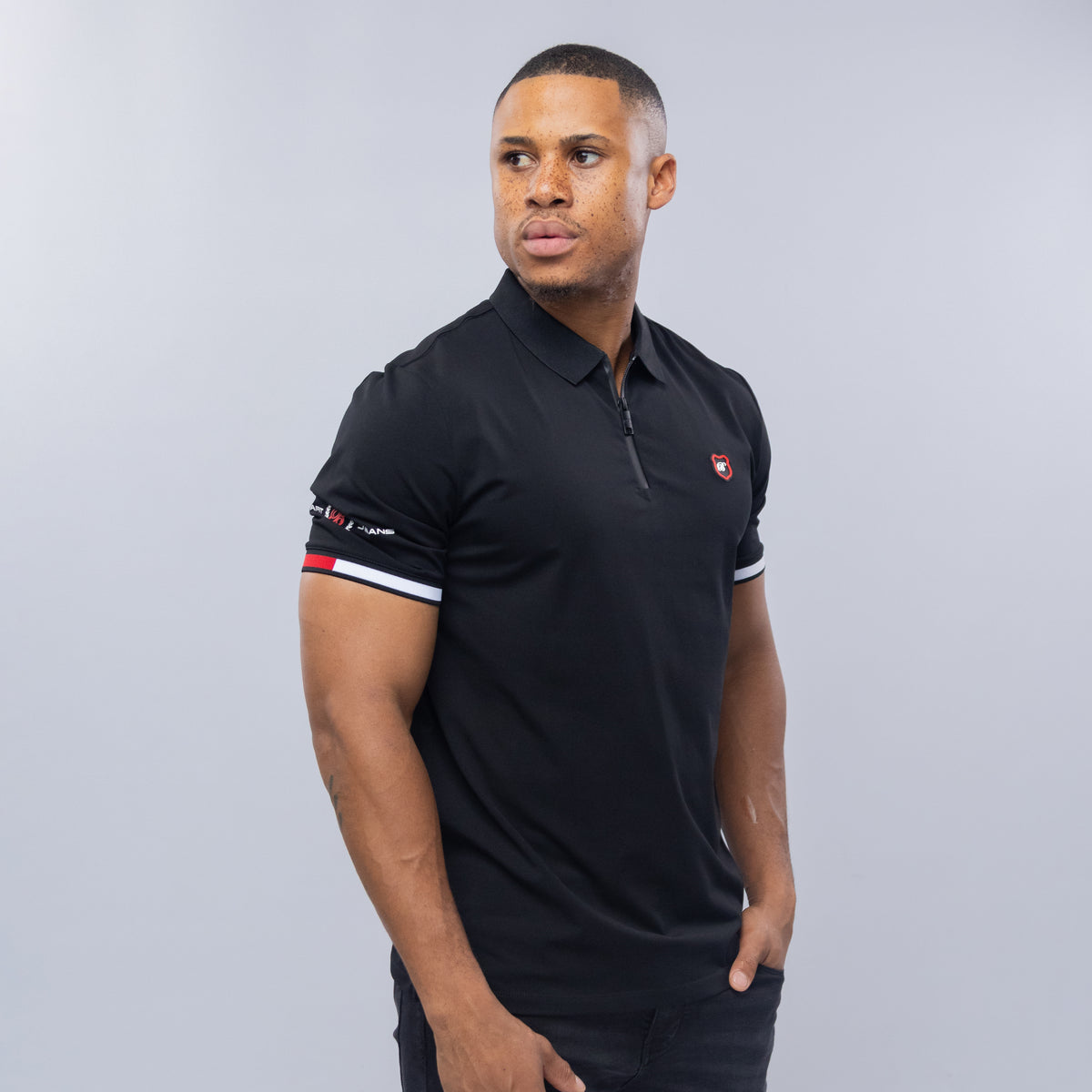 Bogart Heritage Stripe Cuff Polo