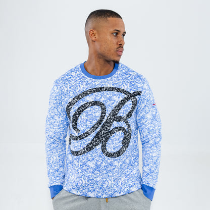Bogart Heathered Monogram Crew