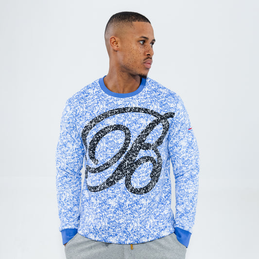 Bogart Heathered Monogram Crew
