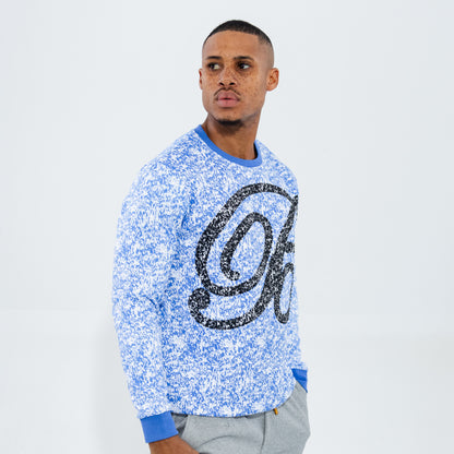 Bogart Heathered Monogram Crew