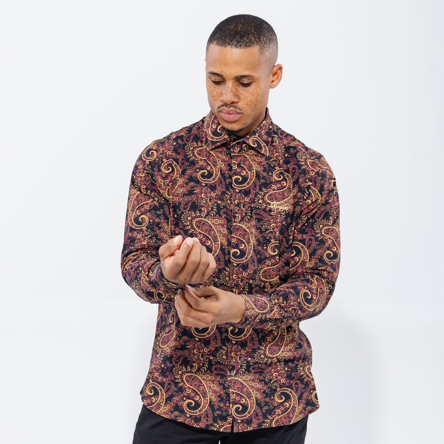 Bogart Crimson Baroque Shirt