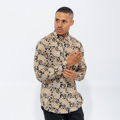 Bogart Gilded Paisley Shirt