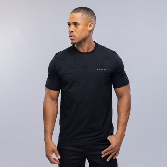 Bogart Monochrome Embossed Panel Tee