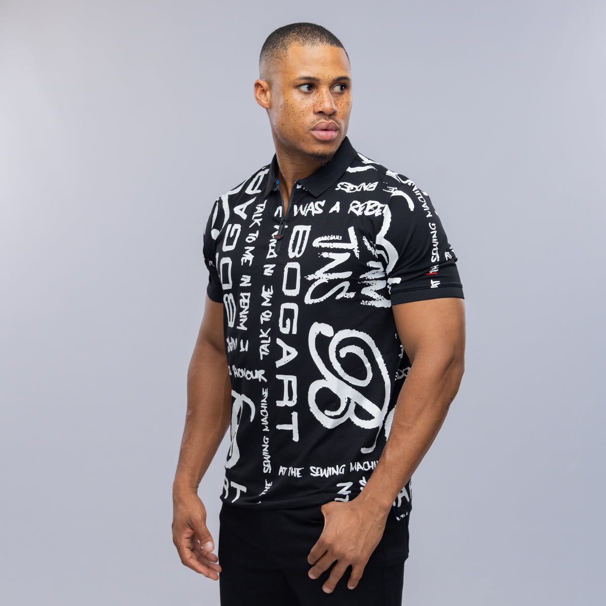 Bogart Manifesto All-Over Print Polo