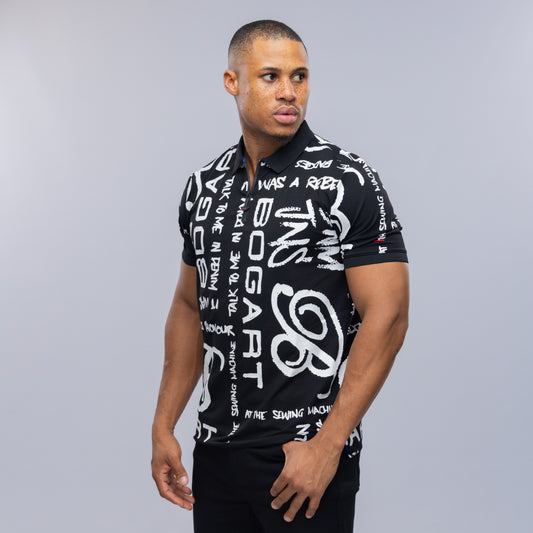 Bogart Manifesto All-Over Print Polo