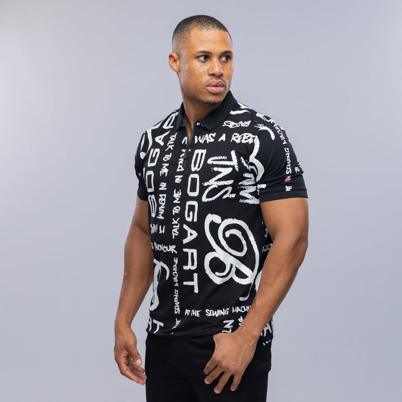Bogart Manifesto All-Over Print Polo