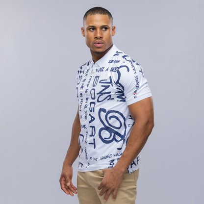 Bogart Manifesto All-Over Print Polo