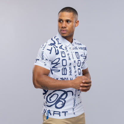 Bogart Manifesto All-Over Print Polo