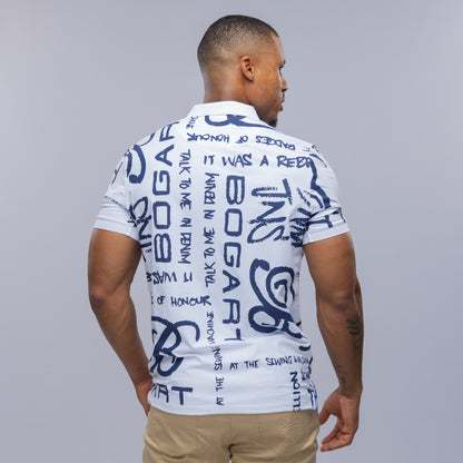 Bogart Manifesto All-Over Print Polo
